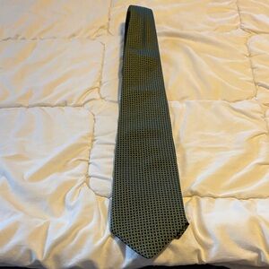 Brooks Green and Black Patterned Tie